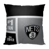 [Personalization Only] OFFICIAL NBA Colorblock Personalized Pillow - Brooklyn Nets