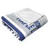 [Personalization Only] OFFICIAL NHL Colorblock Personalized Silk Touch Throw Blanket - Toronto Maple Leafs