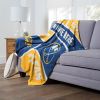 [Personalization Only] OFFICIAL NHL Colorblock Personalized Silk Touch Throw Blanket - Buffalo Sabres