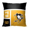 [Personalization Only] OFFICIAL NHL Colorblock Pillow - Pittsburgh Penguins