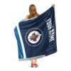 [Personalization Only] OFFICIAL NHL Jersey Personalized Silk Touch Throw Blanket - Winnipeg Jets