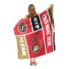 [Personalization Only] OFFICIAL NHL Colorblock Personalized Silk Touch Throw Blanket - Ottawa Senators