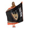 [Personalization Only] OFFICIAL NHL Jersey Silk Touch Throw Blanket - Ducks