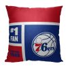 [Personalization Only] Philadelphia 76ers Colorblock Personalized Pillow