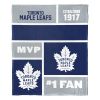 [Personalization Only] OFFICIAL NHL Colorblock Personalized Silk Touch Throw Blanket - Toronto Maple Leafs