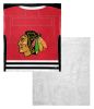 [Personalization Only] OFFICIAL NHL Jersey Personalized Silk Touch Sherpa Throw Blanket - Blackhawks