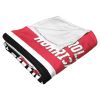 [Personalization Only] OFFICIAL NHL Colorblock Personalized Silk Touch Throw Blanket - Carolina Hurricanes