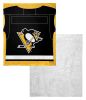 [Personalization Only] OFFICIAL NHL Jersey Personalized Silk Touch Sherpa Throw Blanket - Penguins