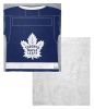 [Personalization Only] OFFICIAL NHL Jersey Personalized Silk Touch Sherpa Throw Blanket - Maple Leafs