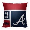 [Personalization Only] OFFICIAL NHL Colorblock Pillow - Atlanta Braves