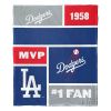 [Personalization Only] Dodgers Colorblock Personalized Silk Throw