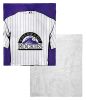 [Personalization Only] Rockies OFFICIAL MLB Jersey Personalized Silk Touch Sherpa Throw Blanket, 50" X 60"