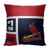 [Personalization Only] OFFICIAL MLB Colorblock Pillow - St. Louis Cardinals