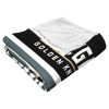 [Personalization Only] OFFICIAL NHL Colorblock Personalized Silk Touch Throw Blanket - Vegas Golden Knights