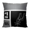 [Personalization Only] OFFICIAL NBA Colorblock Personalized Pillow - San Antonio Spurs