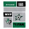 [Personalization Only] OFFICIAL NHL Colorblock Personalized Silk Touch Throw Blanket - Dallas Stars