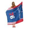 [Personalization Only] OFFICIAL NBA Jersey Silk Touch Throw Blanket - 76ers