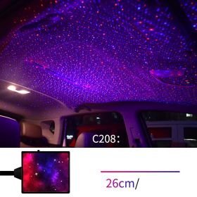 Star Light Projector Party Lights USB LED Light Interior Lighting LED Interior Car Lights Starry Sky Galaxy Night Lights (Option: Style4)