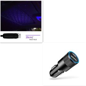 Star Light Projector Party Lights USB LED Light Interior Lighting LED Interior Car Lights Starry Sky Galaxy Night Lights (Option: Style2 set)