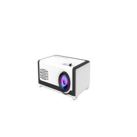 Mini Projector Support 1080P YG300 Portable LED Projector Home Theatre Video Beamer For Mobile Phone (Option: Black-AU)