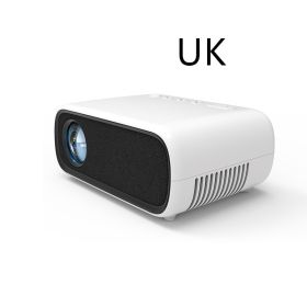 Portable Hd Mini Projector Led Mini Projector (Option: White UK)