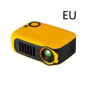 Home Support 1080P HD Projection Children's Projector (Option: Yellow-EU)