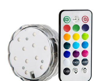 Colorful underwater waterproof lights highlight remote control lights (Option: Colorful 2pcs)