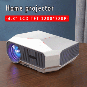 1080P HD Home Portable Voice Connection WiFi Mobile Phone Wireless Mini Projector (Option: White-AU-Android)