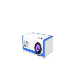 Mini Projector Support 1080P YG300 Portable LED Projector Home Theatre Video Beamer For Mobile Phone (Option: Blue-UK)