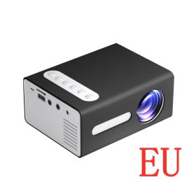 Home Office T300 Projector 1080P Miniature Mini Projector (Option: EU)