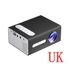 Home Office T300 Projector 1080P Miniature Mini Projector (Option: UK)