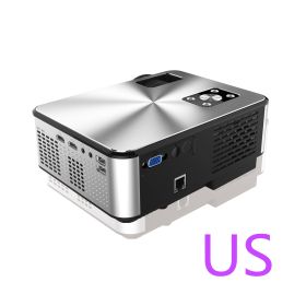 HD Home Multi-function Projector 1080P Home (Option: Black-US)