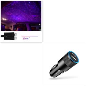 Star Light Projector Party Lights USB LED Light Interior Lighting LED Interior Car Lights Starry Sky Galaxy Night Lights (Option: Style8 set)