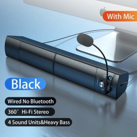 Small Speaker Subwoofer USB with Microphone Bluetooth Wired Universal (Option: 3 Standard Edition)