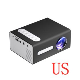 Home Office T300 Projector 1080P Miniature Mini Projector (Option: US)