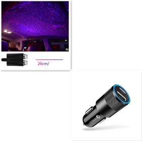 Star Light Projector Party Lights USB LED Light Interior Lighting LED Interior Car Lights Starry Sky Galaxy Night Lights (Option: Style6 set)