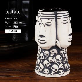 Personality Cocktail Glass Creative Cup Ceramic Cup (Option: Skull Startu)