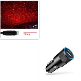 Star Light Projector Party Lights USB LED Light Interior Lighting LED Interior Car Lights Starry Sky Galaxy Night Lights (Option: Style3 set)