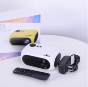 M24 Micro Mini Projector Led Portable Hd 1080p (Option: White-EU)